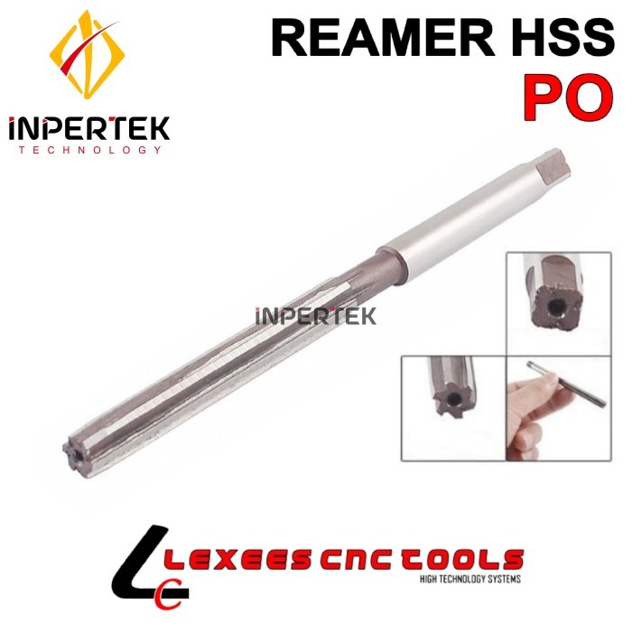 YM27 Hand Reamer 8 6F PO Lexees Remer Lurus 8mm HSS Rimer Tangan Lemer 8 mm