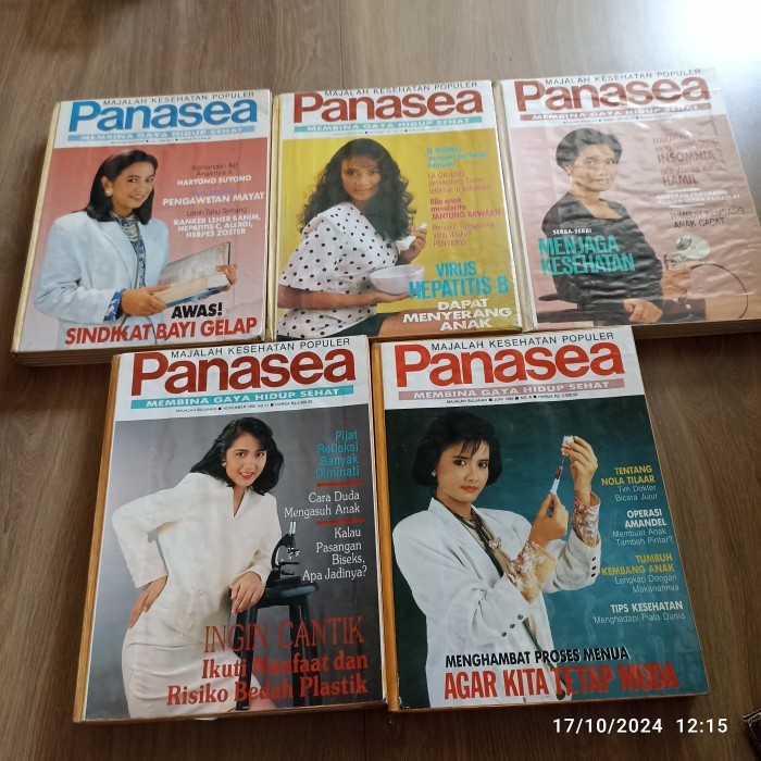 majalah kesehatan panasea  4 edisi tiap bundel HC