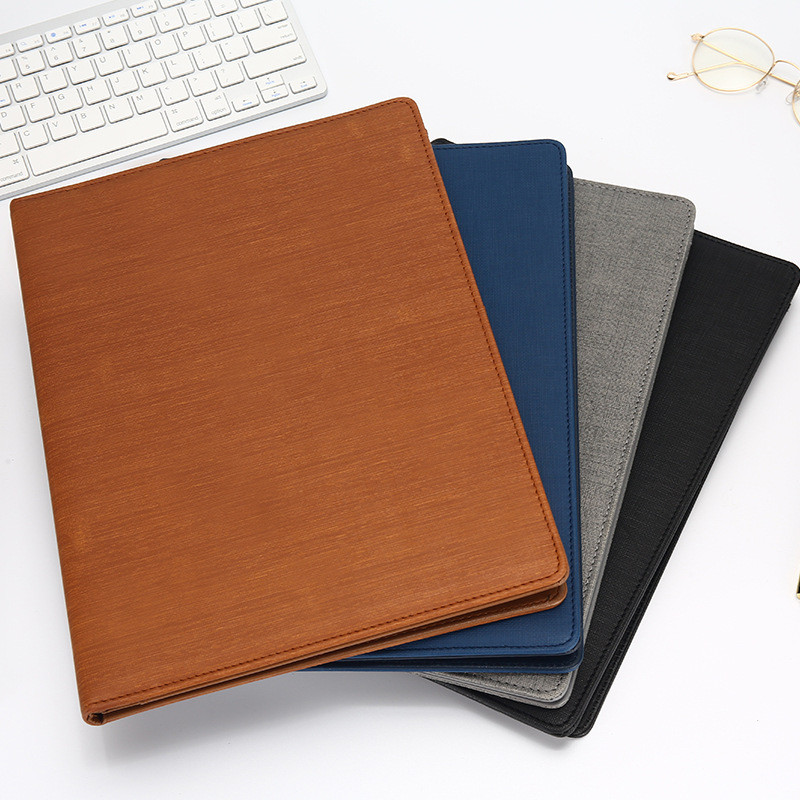 

A4 PU Leather File Padfolio Folder Clipboard Document Organizer Paper Filling Business Meeting Document Folder Office Supplies