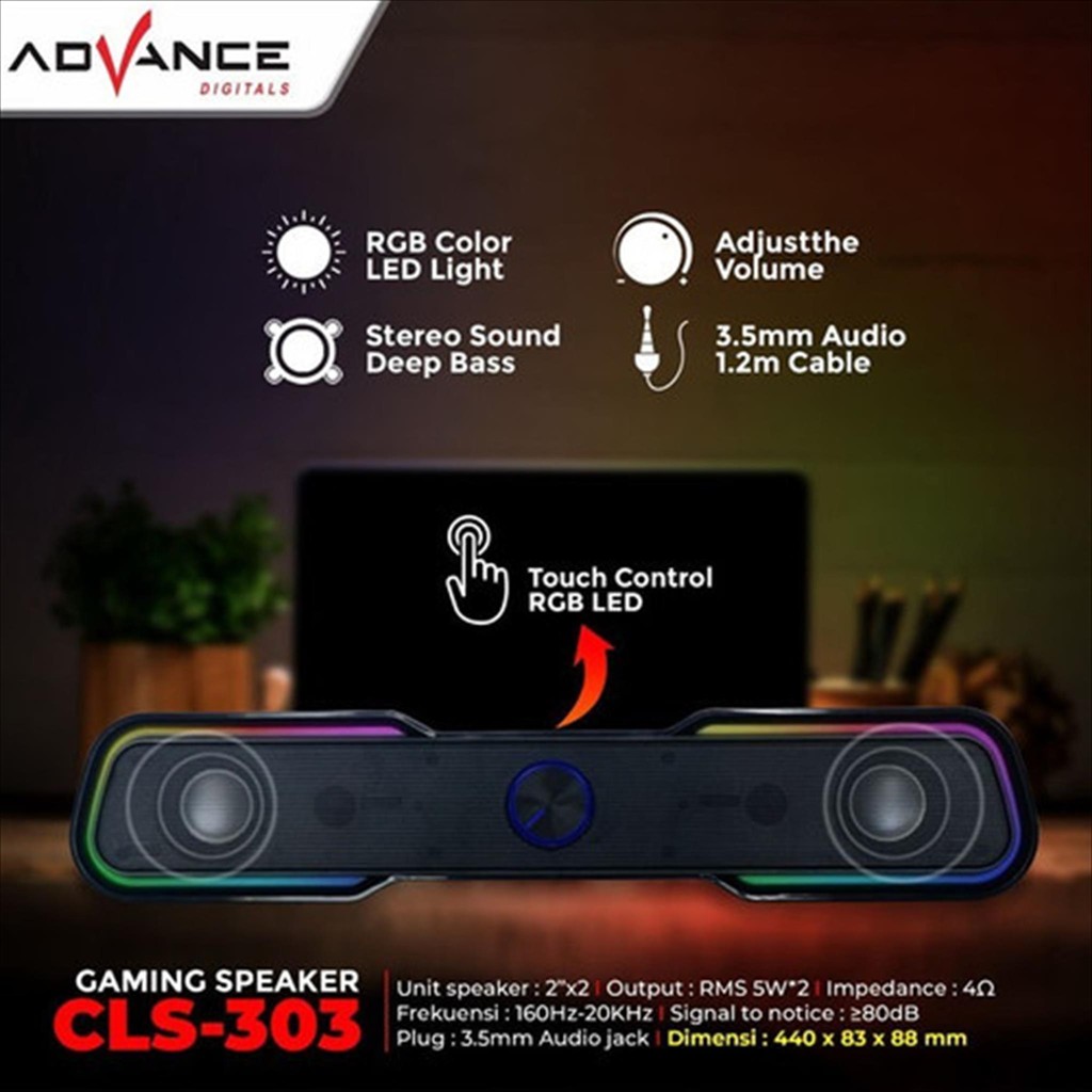 ADVANCE CLS-303 Gaming Speaker Soundbar