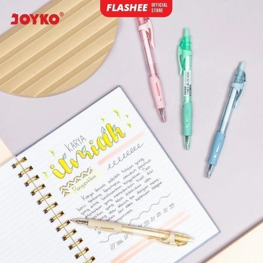 

Pulpen Pen Cetek Pastel Joyko GP-265AN Q4 / Pena Q-GEL Pastel 0.5mm