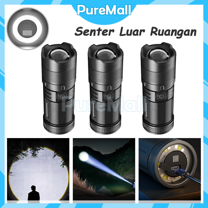 Senter LED Laser Putih / Senter LED / Senter Super Terang