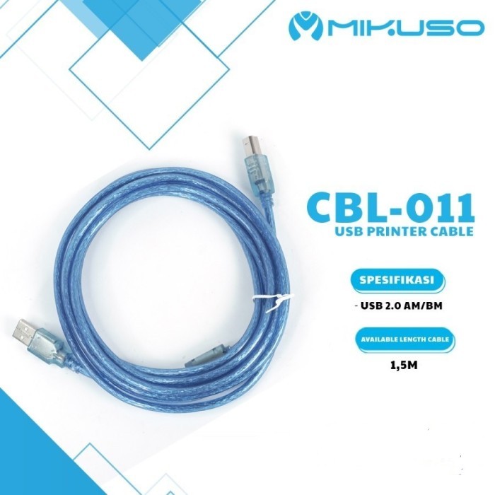 kabel USB Printer USB 2.0 panjang 1.5 Meter CBL-011