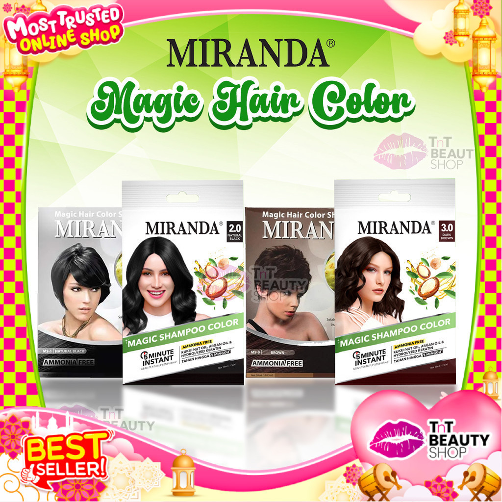 Miranda Magic Hair Color Shampoo 30ml | TnT Beauty  Shop