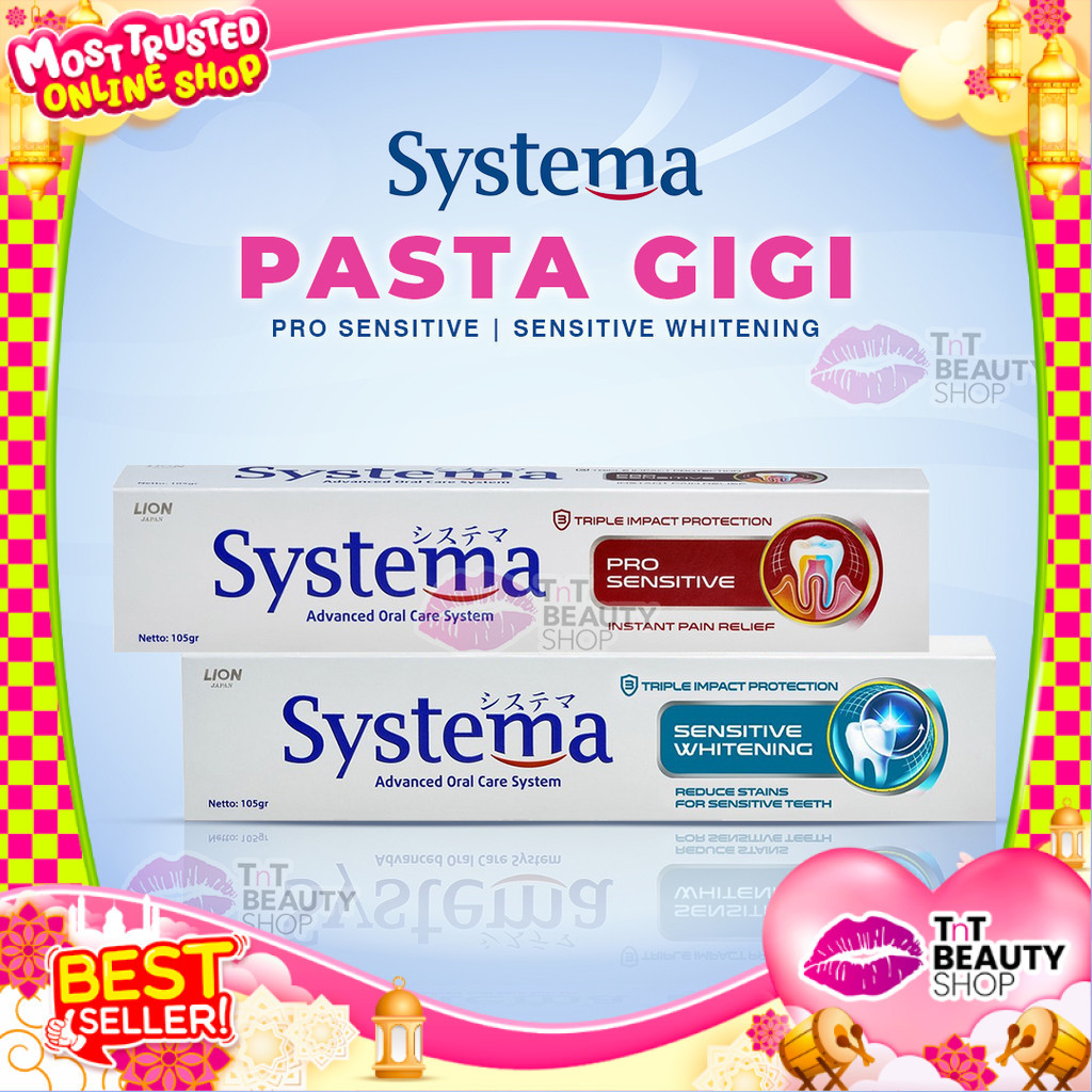 Systema Pasta Gigi 105gr | Pro Sensitive - Sensitive Whitening  | TnT Beauty Shop