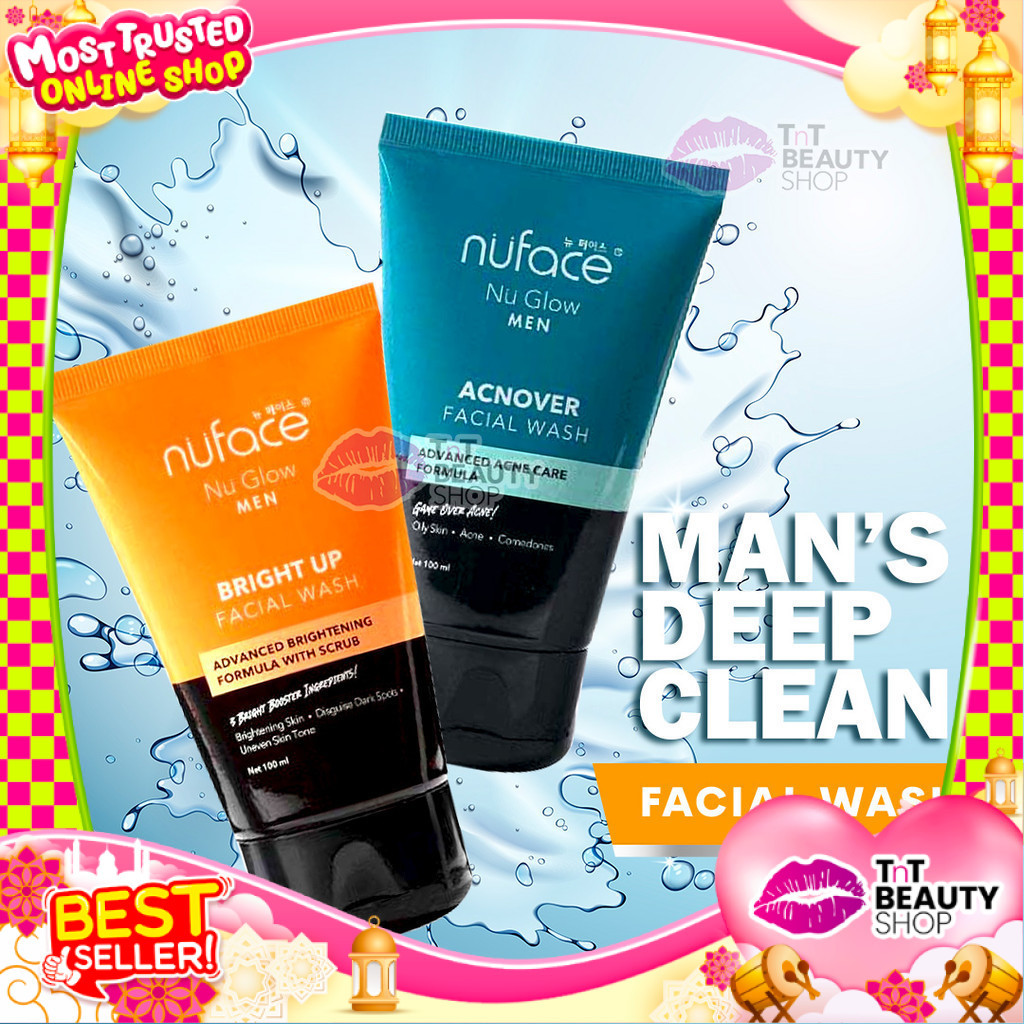 Nuface Nu Glow Men Facial Wash 100ml Nu Face | TnT Beauty Shop