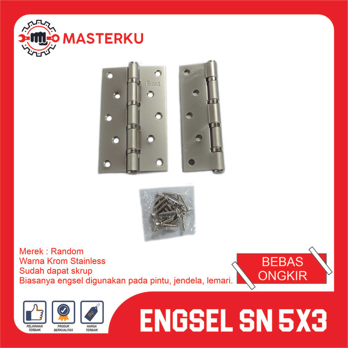 ENGSEL SN EAST 5X3  / Engsel Siku / Engsel Pintu vico/ Engsel Siku Kualitas SN