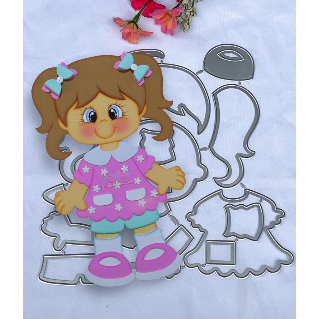 

New Boys and Girls Characters Dies Scrapbooking Stencil Template for DIY Embossing Paper Photo Album Greeting Gift Cards Cut Die