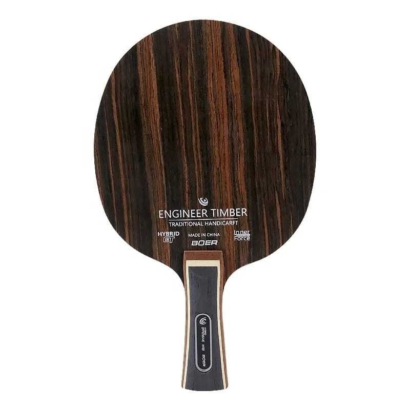 Bet bat tenis meja BOER Engineer Timber Hybrid offensive blade pingpong carbon panjang ping pong ori