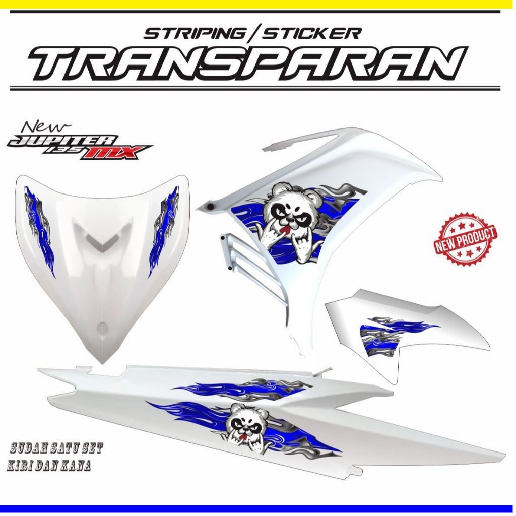 STRIPING TRANSFARAN JUPITER NEW MX / VARIASI TRANSPARAN JUPITER MX LIS VARIASI