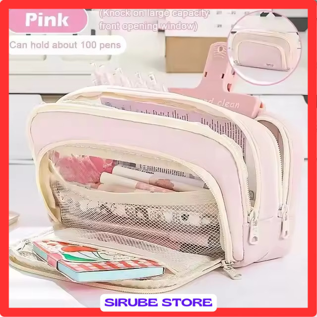 

Tempat Pensil Multi Layer Pencil Case Compact Pouch Stationary - MG-1354