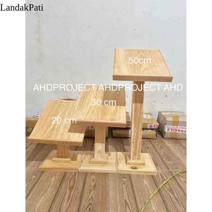 50 cm standing kayu, stand baca al qur an, meja rekal al qur an, stand LZN1