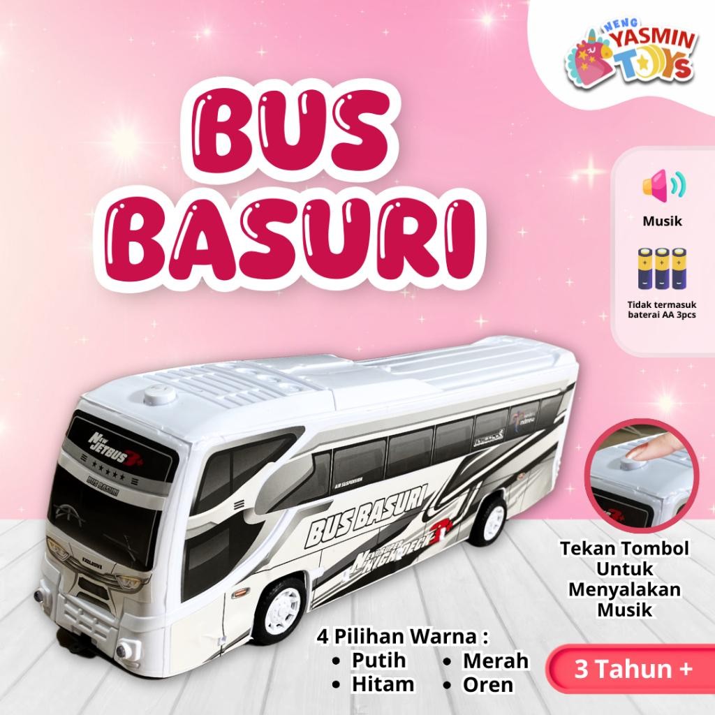 Mainan Anak Bus Basuri Ada Suara Musik