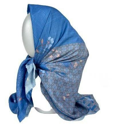 Hijab Katun Voal Motif Premium Lassercut / Hijab Segiempat  ZM03