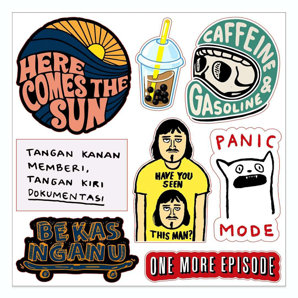 

Stiker Pack Vintage Panic Mode One More Episode - Stiker Vinyl High Quality