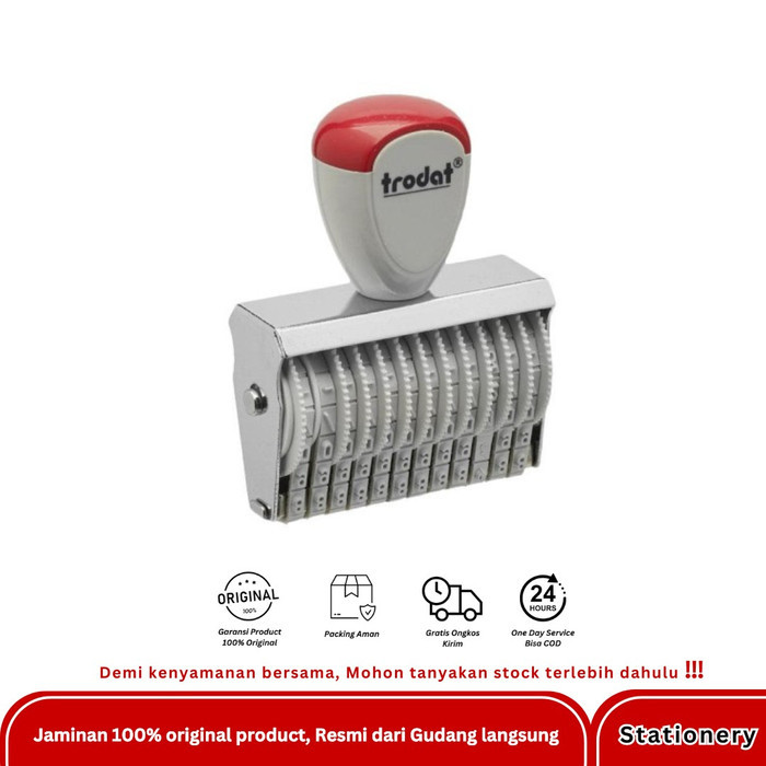 

STEMPEL ANGKA 12 DIGIT TRODAT 15312 - 3 MM
