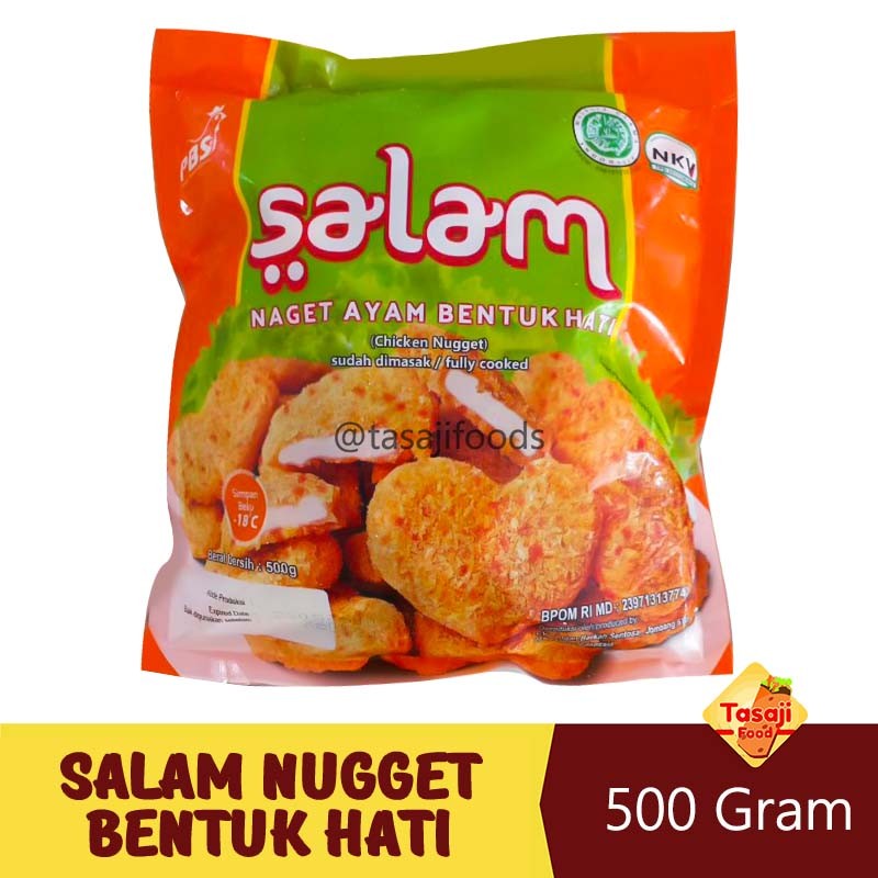 

Salam Chicken Nugget Bentuk love Hati 500 Gram