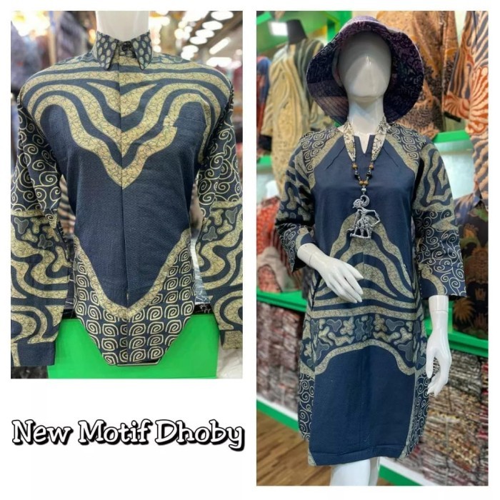 sarimbit batik dobby solo super premium trendy batik Thamrin city - cowo, S
