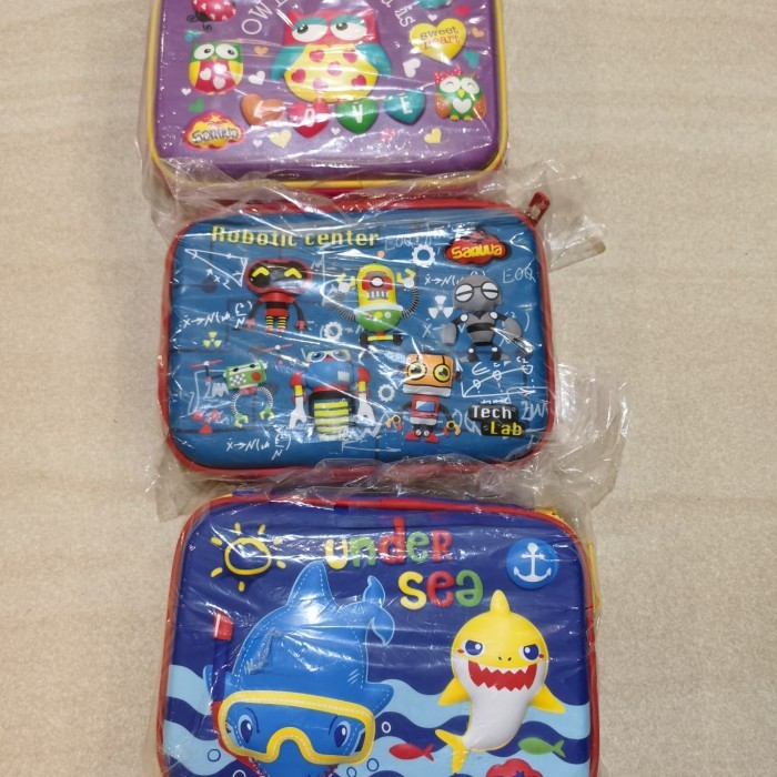 

[PROMO]New Kotak Pensil Anak Smiggle Look A Like Motif Timbul 3D