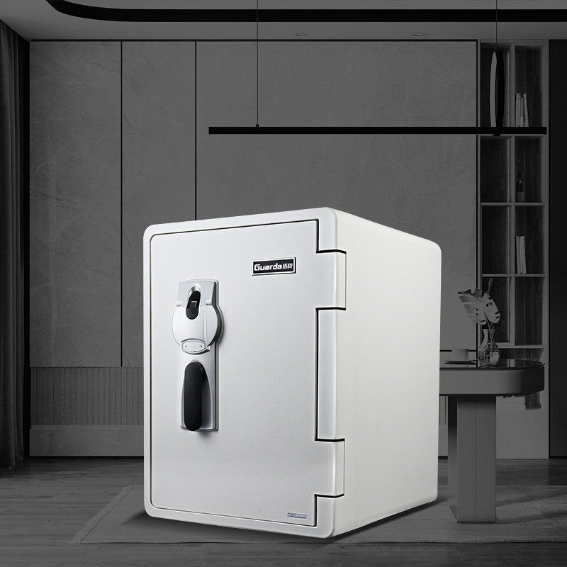 

White color Home safety and security Fingerprint file cabinet tresor Fire resistant Safe Box for sales (2096WLB)