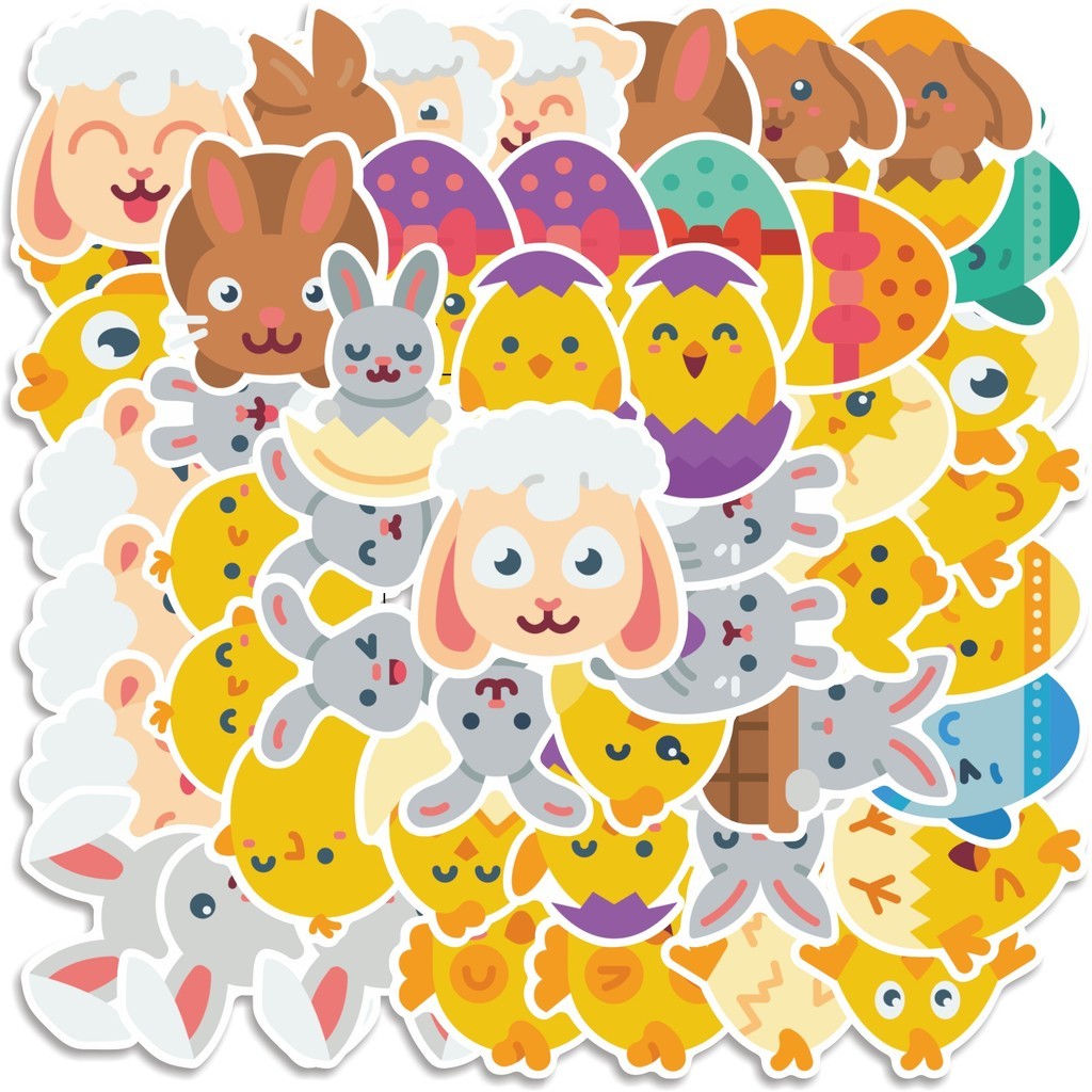 

COD 50 Pcs Stiker Easter Avatar Lucu Anti Air Untuk Dekorasi Notebook Sepeda Skateboard Handphone