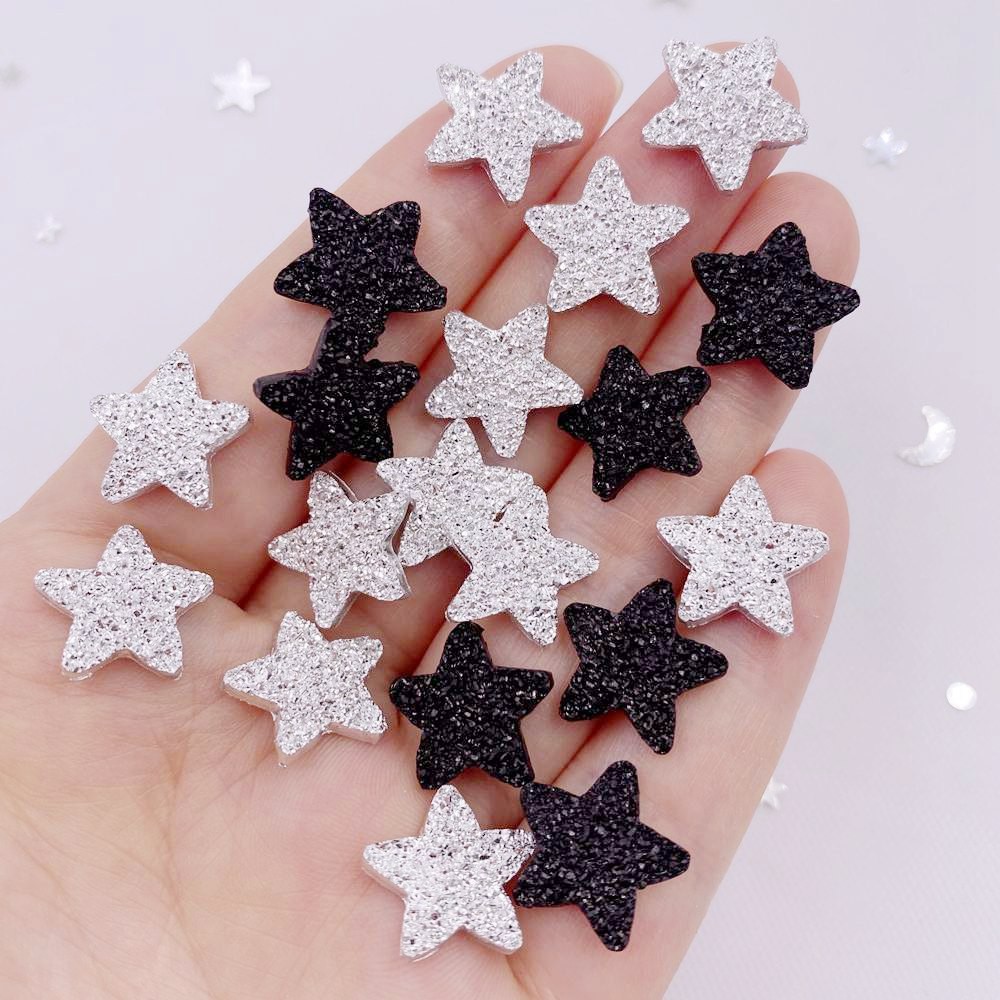 

50PCS Resin 14mm Ore Star Figurines Flatback Rhinestone Scrapbook Wedding Crystal Appliques Crafts Home Decor Accessories OL674