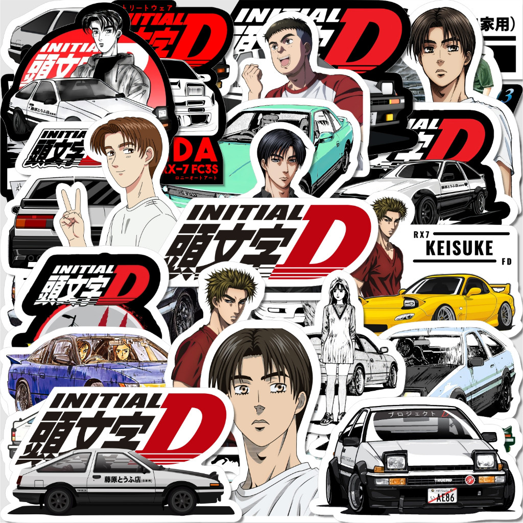 

Stiker Pack Anime Initial D Vinyl Waterproof Anti Air