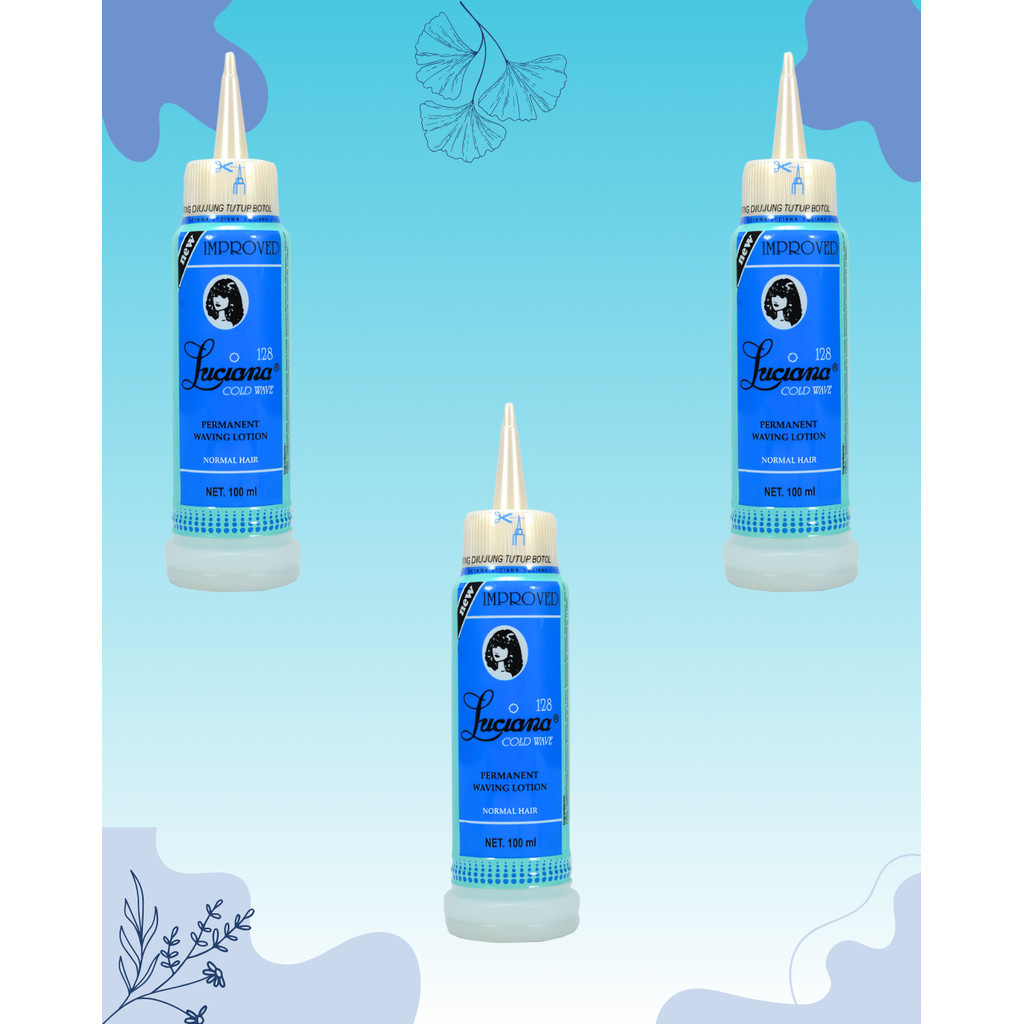 Luciana Cold Wave Obat Keriting Rambut 100ml | Pelurus & Keriting Rambut | Lembut & Mudah Digunakan 