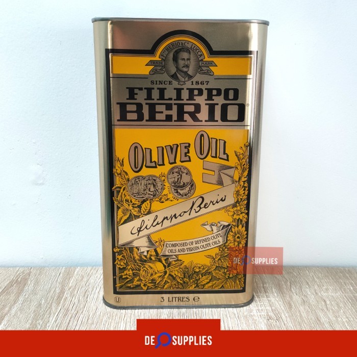 

Filippo Berio Olive Oil 3L - Minyak Zaitun Murni / Pure 3 L Italy - Standard BEN