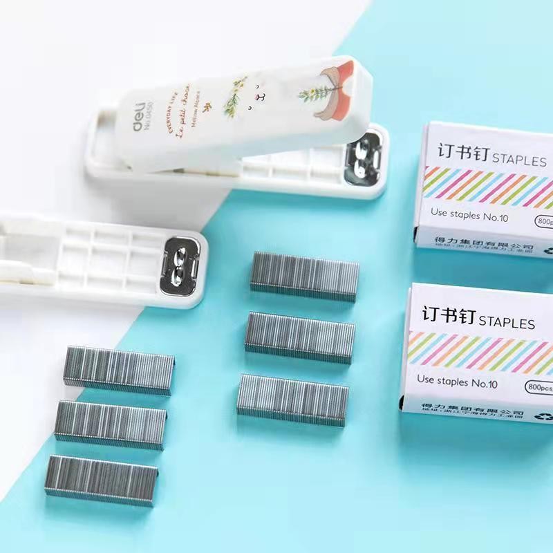 

Creative Manual Mini Stapler Set Cute Cartoon Small Stapler No.10 Staples Student Stationery School Office accessories Supplies