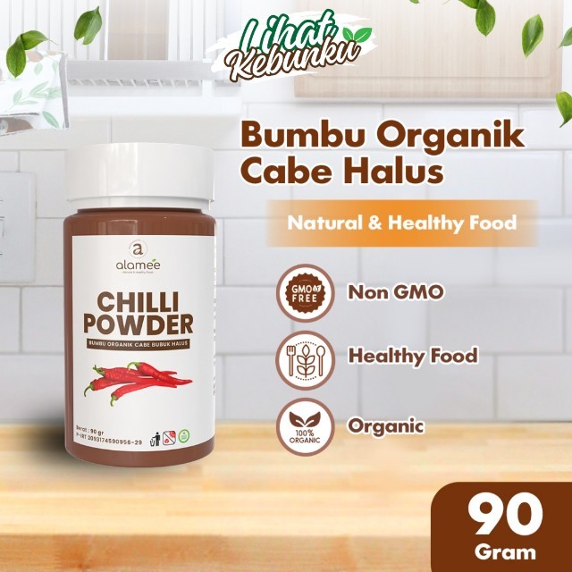 

ALAMEE Bumbu Cabe Cabai Bubuk Kering Halus Pedas Chilli Seasoning Powder Cabai Rempah Asli Dapur 90g LIHAT KEBUNKU