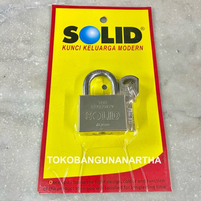 Gembok Solid 40mm / Gembok Motor / Gembok Pagar Solid / Gembok Gerbang Solid