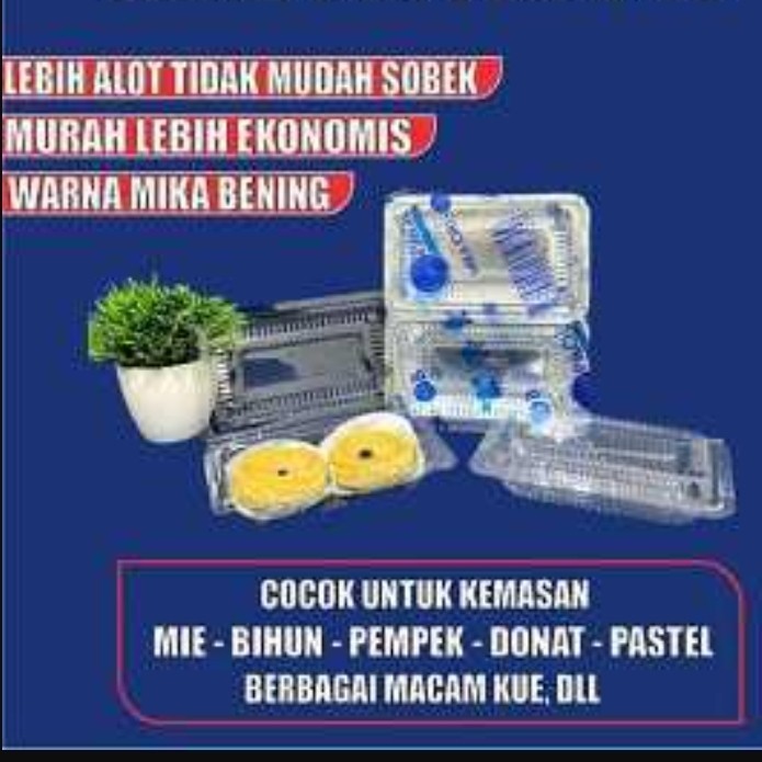 BOX MIKA ORI MIKA ( EKO 10pc PACK ) KUE MAKANAN NASI KUNING SOSIS DONUT 3B 4B 5B 6B 7B HSW OFC GROSI