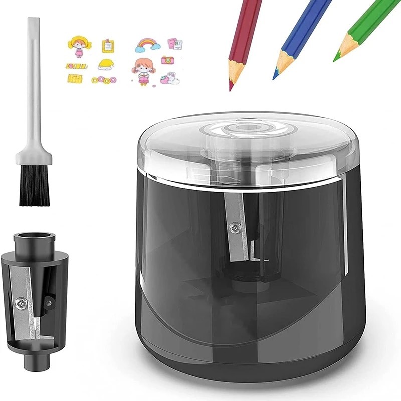 

Electric Pencil Sharpeners Battery Powered for Colored Pencils High-Speed Operated Pencil Sharpener for Kids Home School