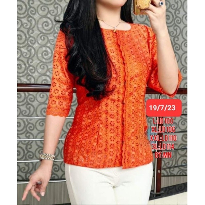 Blus katun bolong bangkok super terbaru