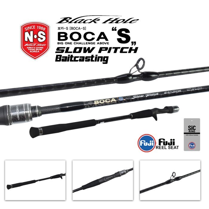 Joran Pancing NS BLACK HOLE BOCA S Slow Pitch Material 8-Axis carbon + Nano Carbon Full Fuji KWSG SI
