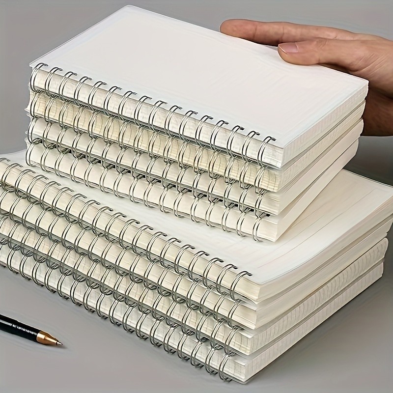 

A4 A5 B5 Line Coil Notebook 120 Sheets/ 240 Pages with Elastic Band Sde Flip Spiral Book Notebook for Study Students