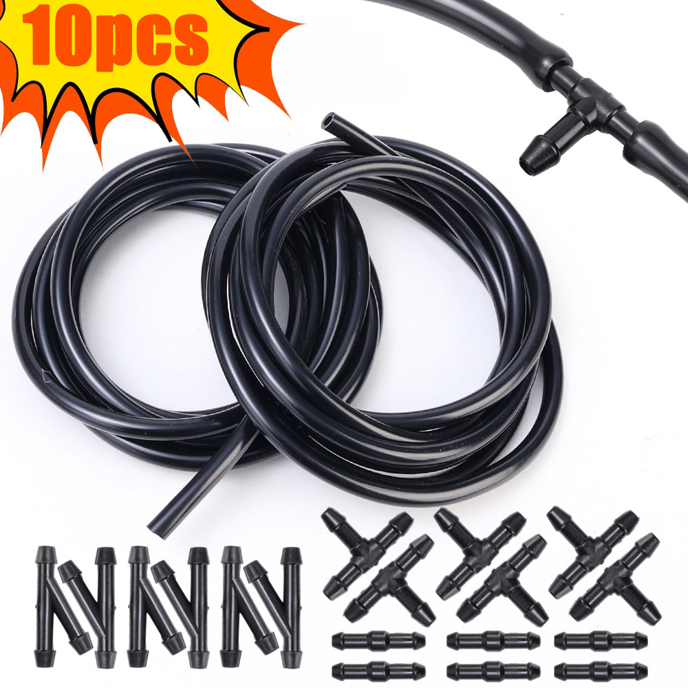 Cars Wiper Spray Pipe Joint T Y I Type Windshield Washer Pipe Nozzle Wiper Cleaning Water Hose Tube 