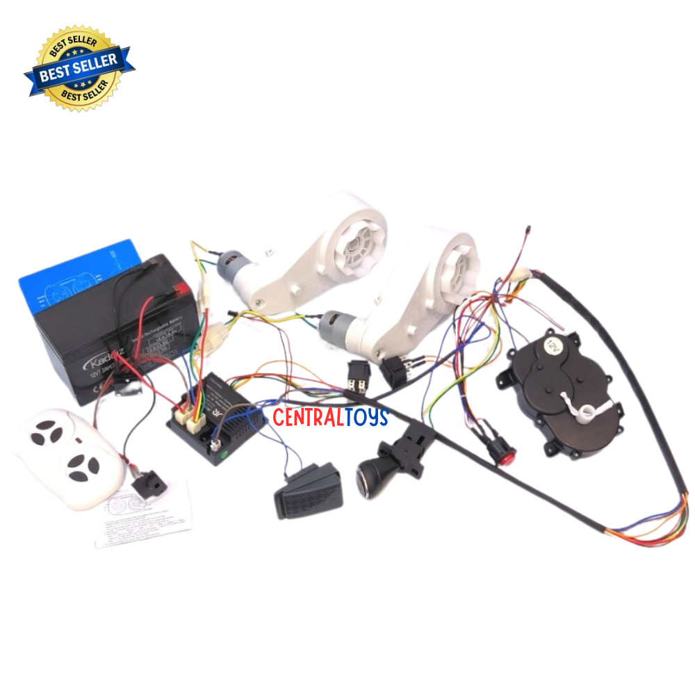 modul mobill aki 12V JR1738RX remot JR1602FCC kabel set mobilan aki