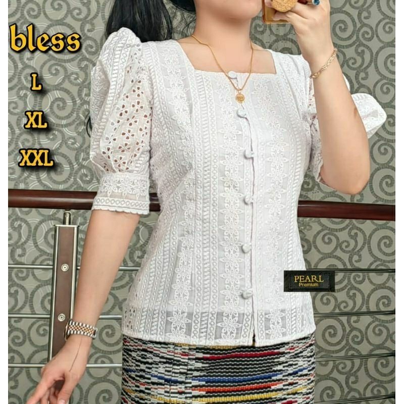 BF28 BLUS KATUN BANGKOK/ATASAN KATUN BOLONG KANCING WANITA TERBARU