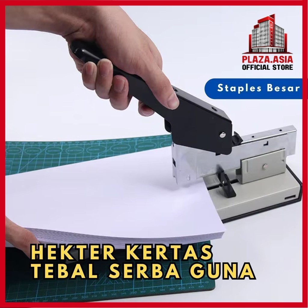 

Hekter Kertas Tebal Stapler Serba Guna Heavy Duty Kangaro Max Staples Besar Logam BR071 Adjustable