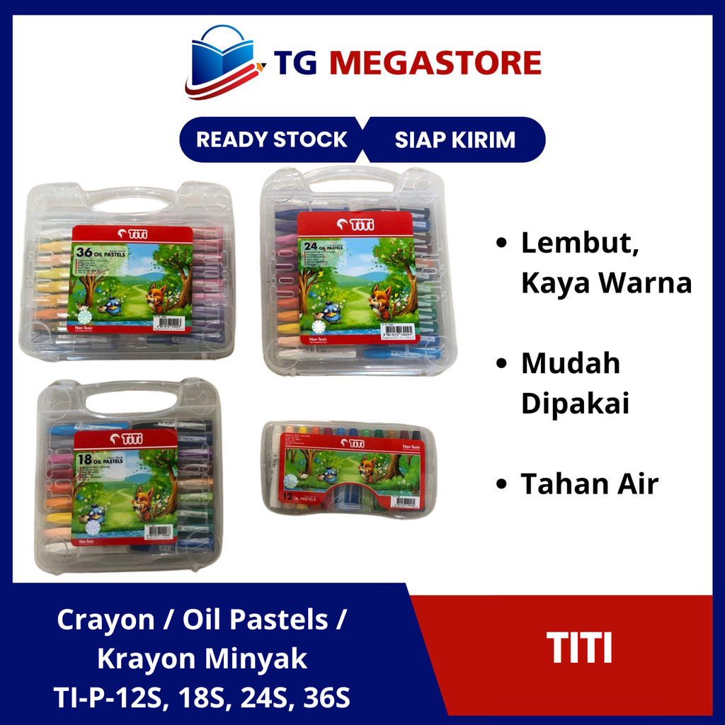 

Crayon / Oil Pastels Titi Krayon Minyak | TP-P-12S 18S 24S 36S