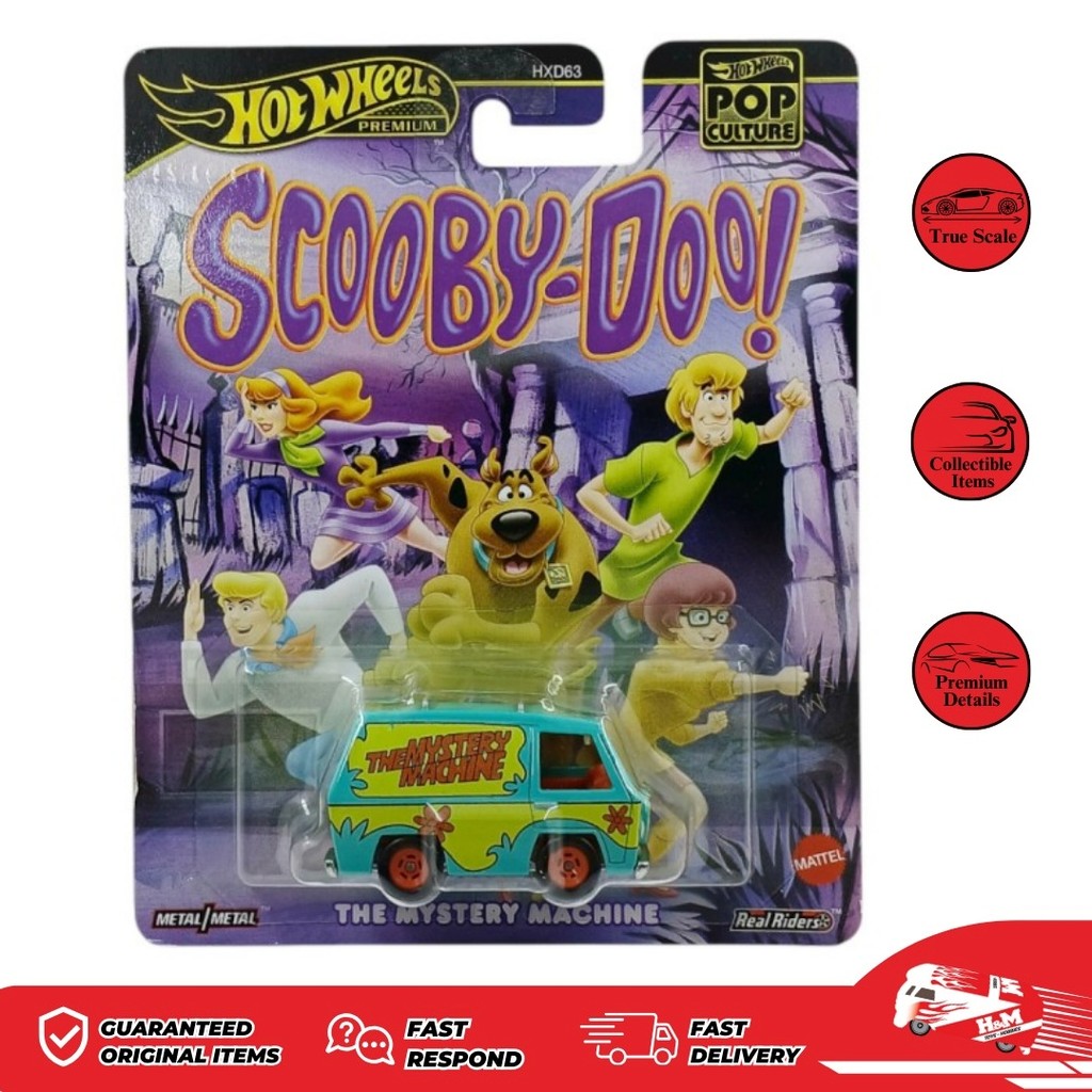 Hot Wheels Premium Pop Culture The Mystery Machine - Scooby-Doo - HXD63-G