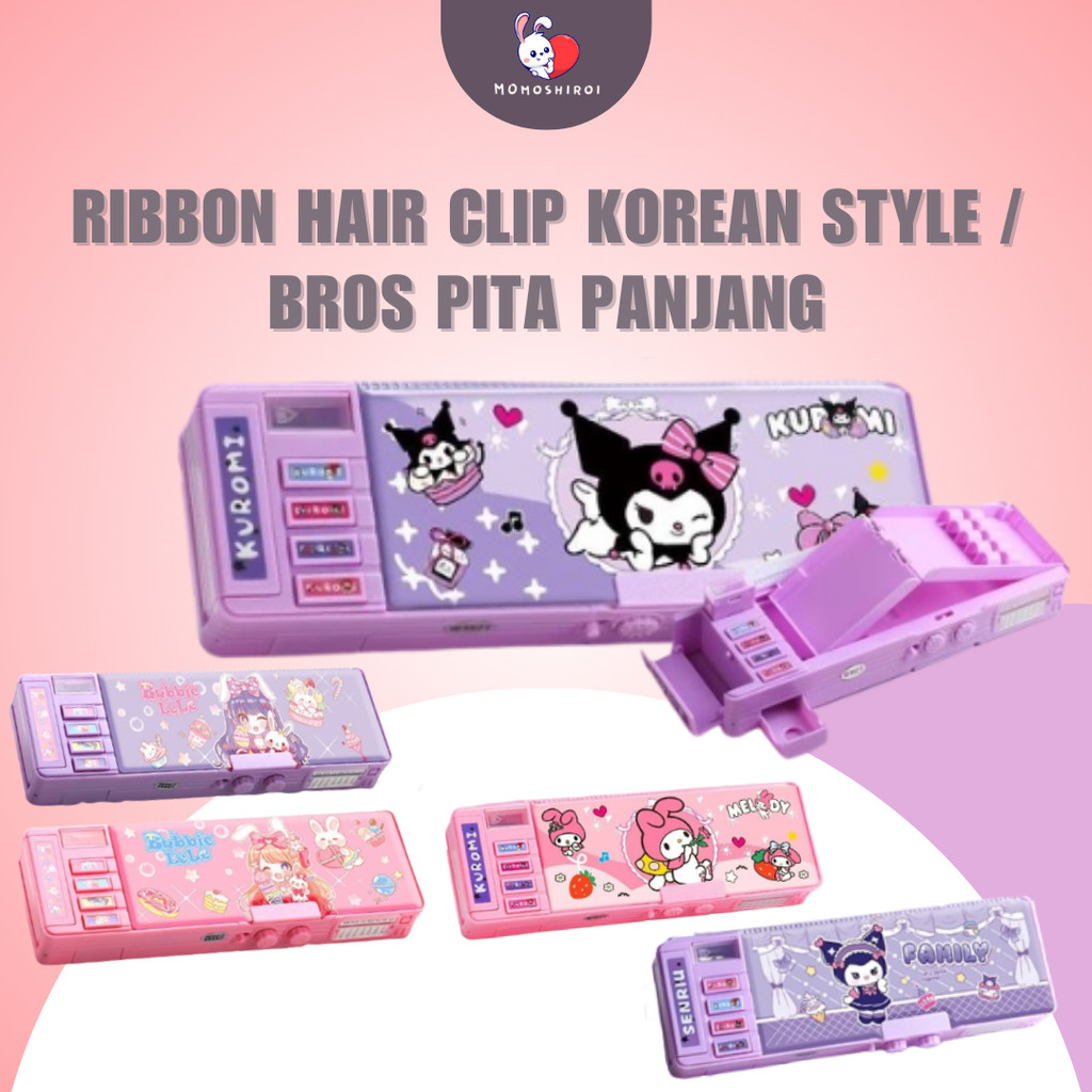 

Kotak Pensil Bahan tahan air kuromi Tempat Pensil Password Multifungsi Lapis Ganda Berkapasitas Besar Lucu Termasuk Rautan Pensil kotak alat tulis