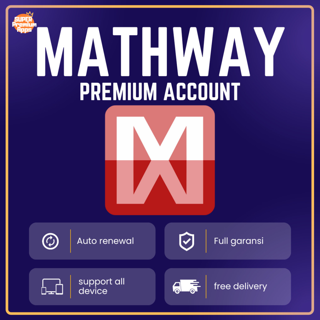 [1 Tahun] MATHWAY PREMIUM | Pemecah Masalah Aljabar | Full Garansi