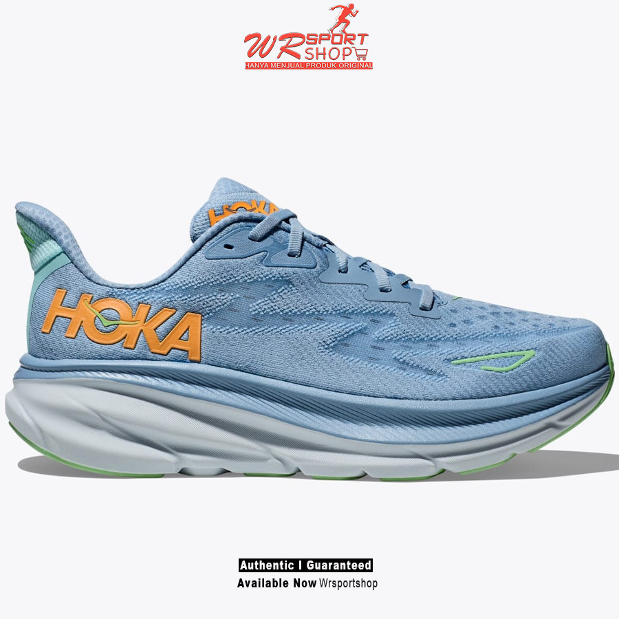 Sepatu Lari Pria Hoka Clifton 9 Wide - Dusk / Illusion ORIGINAL