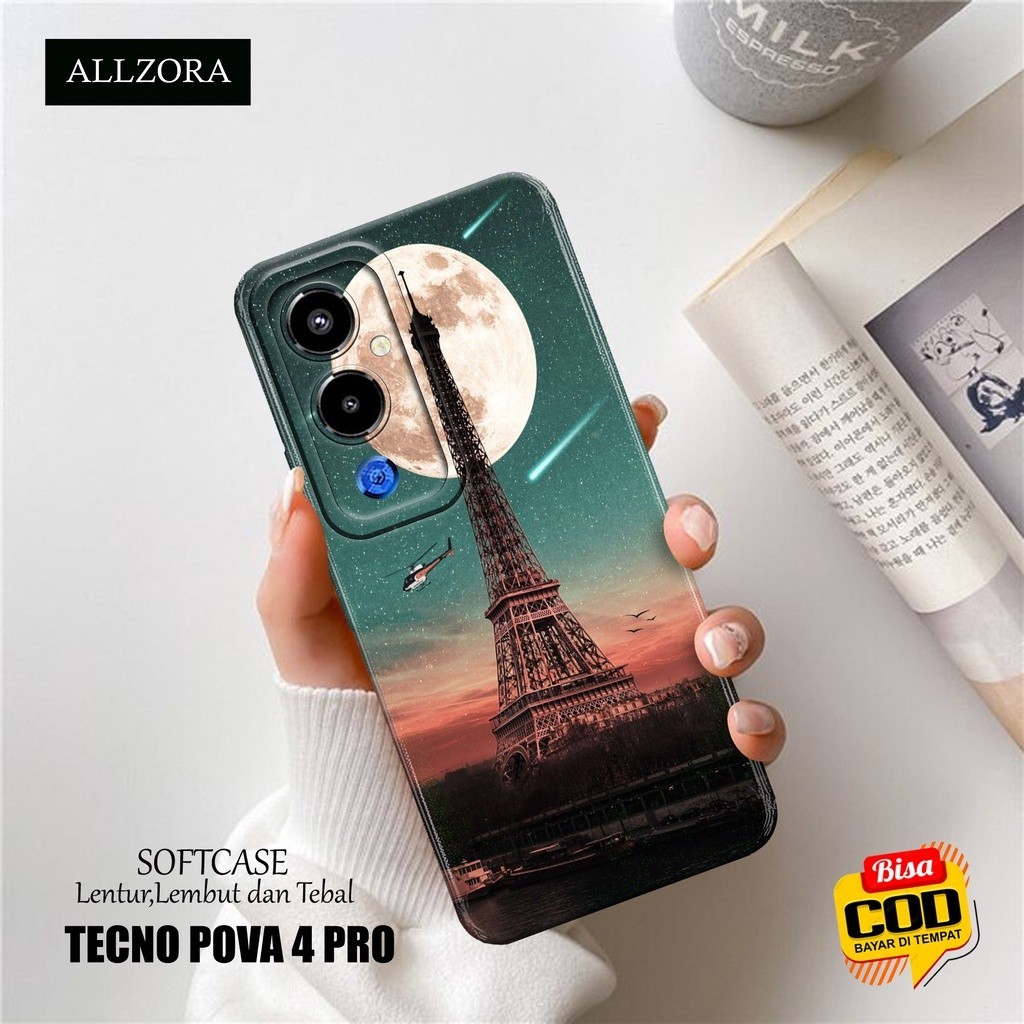Softcase Hp Tecno Pova 4 Pro Terbaru - Casing Hp Tecno Pova 4 Pro Terbaru - Fashion Case PARIS - Cas