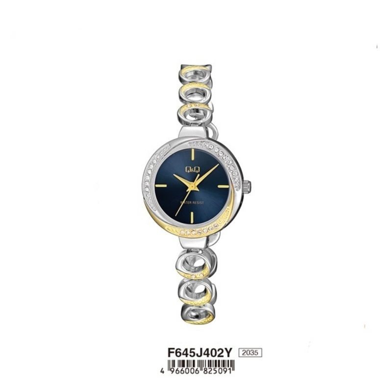 Q&Q QQ QNQ ORIGINAL Jam Tangan Wanita Fashion Analog Rantai  -F645J402Y