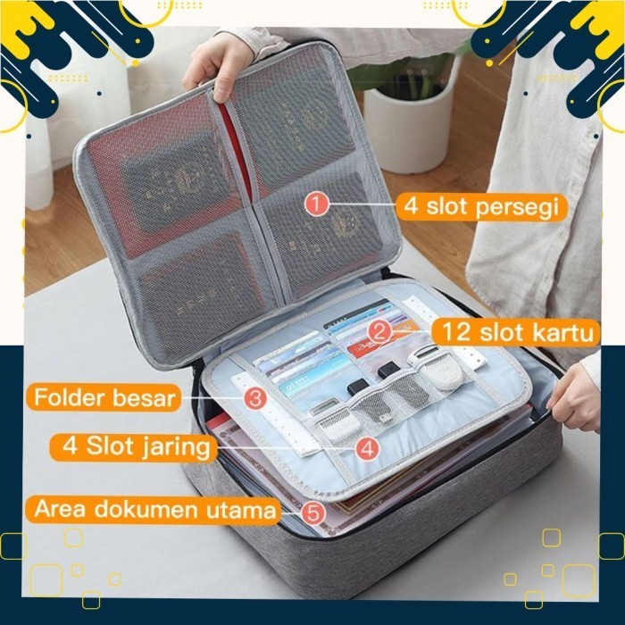 

TAS DOKUMEN ANTI AIR PENYIMPANAN FILE DOCUMENT ORGANIZER HITAM 3 LAPIS