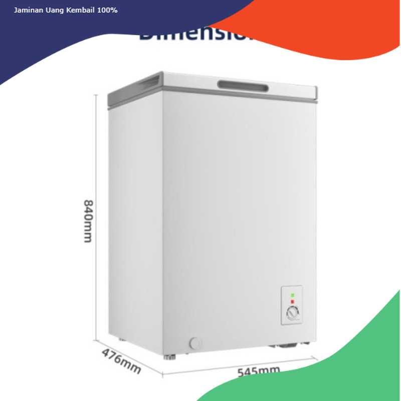 chest freezer / freezer box CHANGHONG 100 liter fcf 136 dw